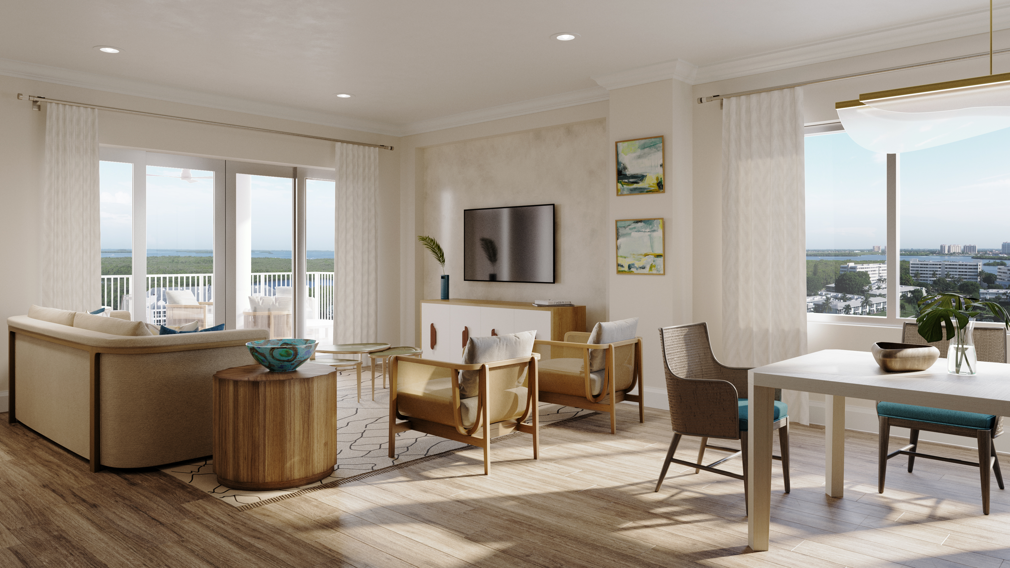 Interior Rendering of Vista Cay at Shell Point-Living